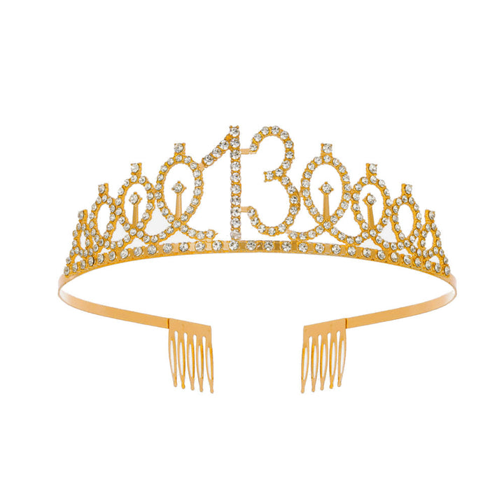 Women's Crystal-Embellished Tiara with Elegant Design Kalsten