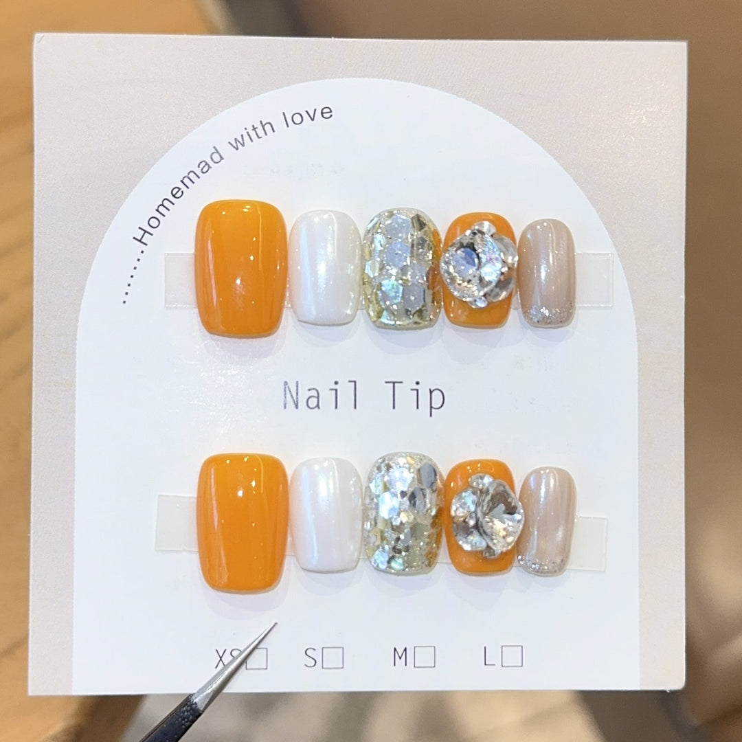 Nail Art Set with Sparkling Accents and Creative Designs Kalsten