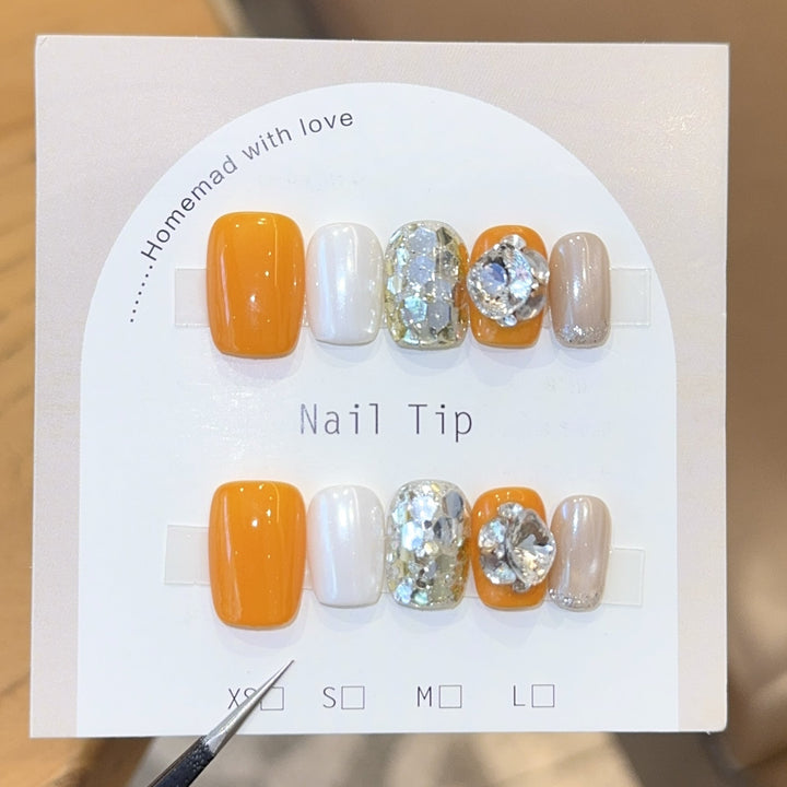 Nail Art Set with Sparkling Accents and Creative Designs Kalsten