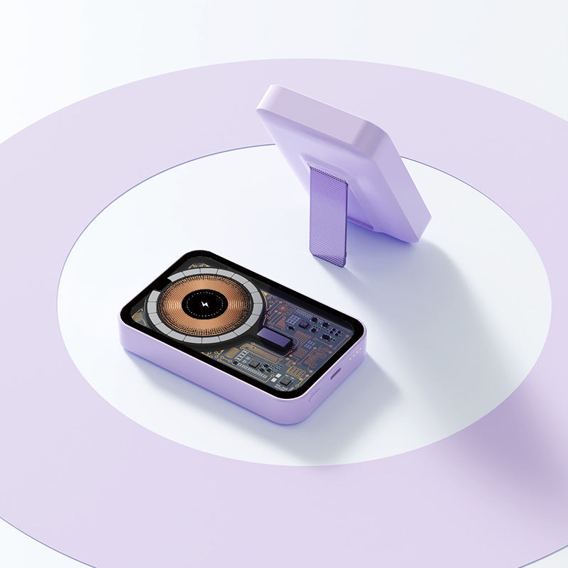 Portable power bank with innovative wireless charging function and integrated stand Kalsten
