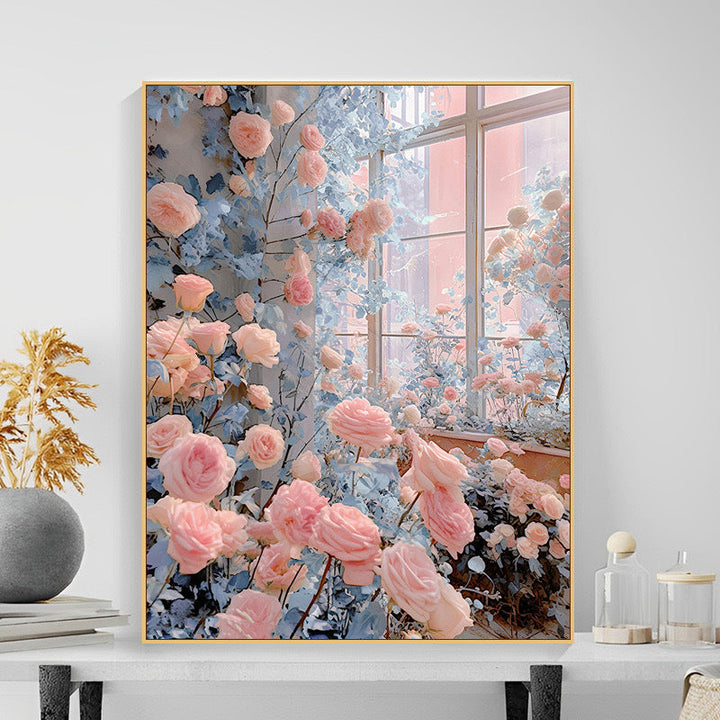 Floral Garden Scene Wall Art Kalsten