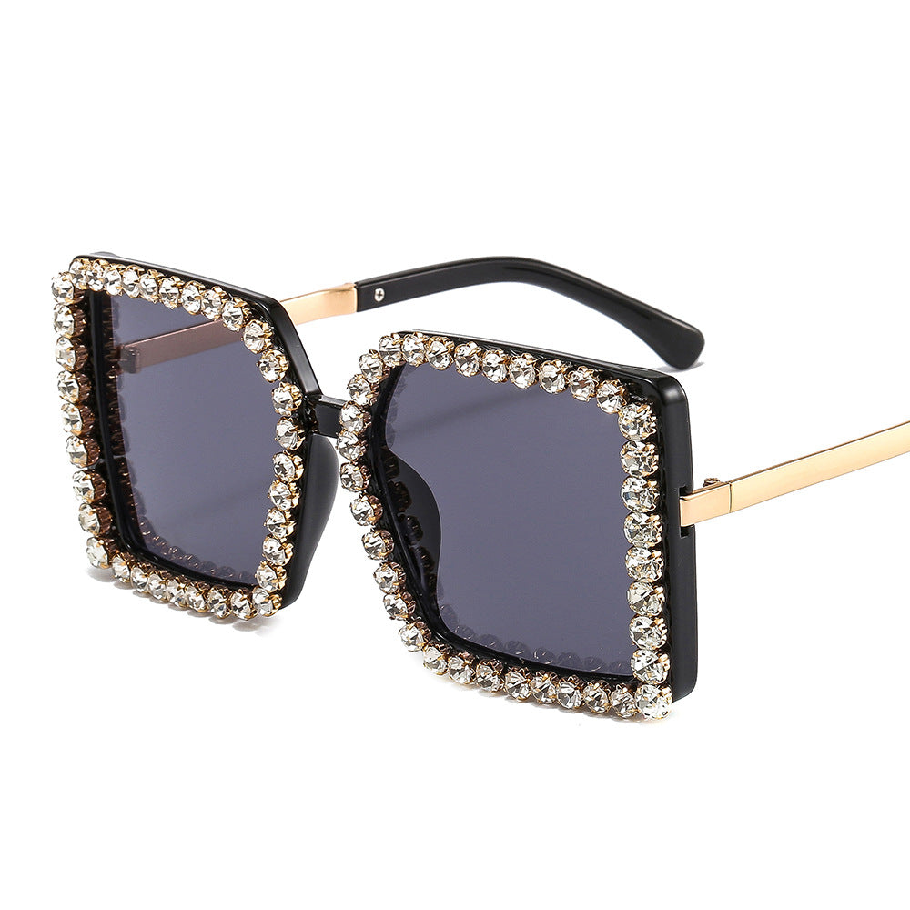 Ladies glamorous sunglasses with square frame Kalsten