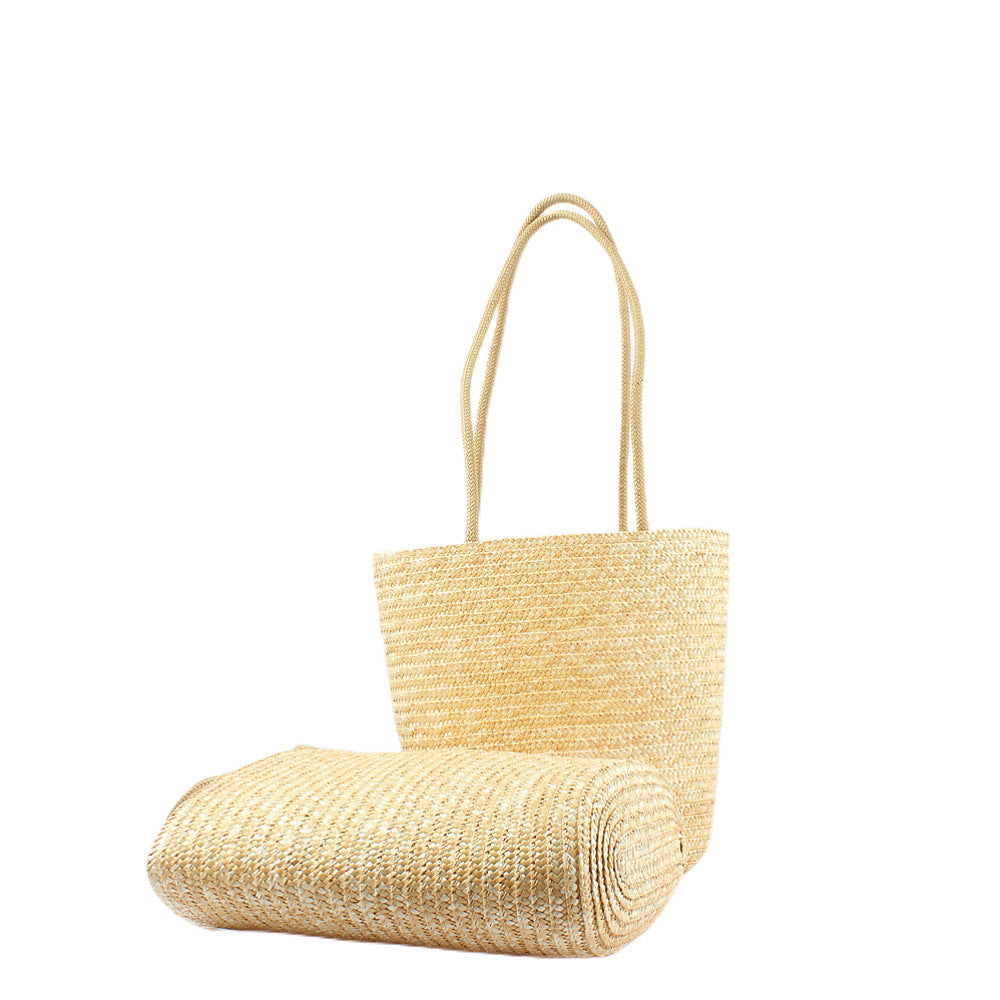 Spacious basket bag with pocket Kalsten