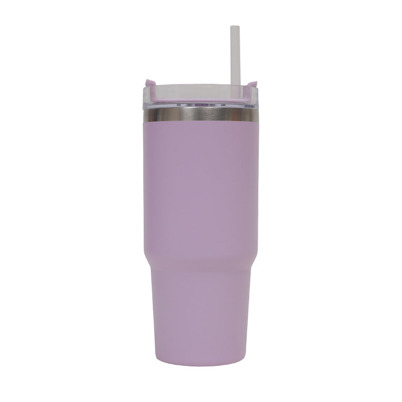 Women's Thermo Drinking Cup with Ergonomic Handle and Practical Straw Kalsten