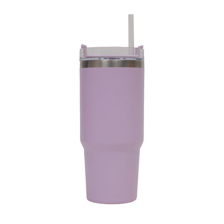 Women's Thermo Drinking Cup with Ergonomic Handle and Practical Straw Kalsten