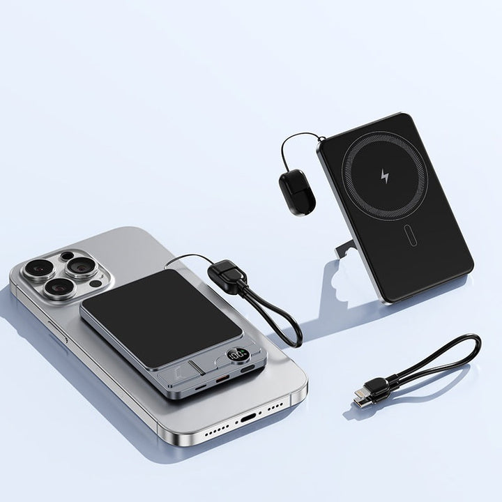 Portable power bank with integrated wireless charging technology and dual fast charging function Kalsten