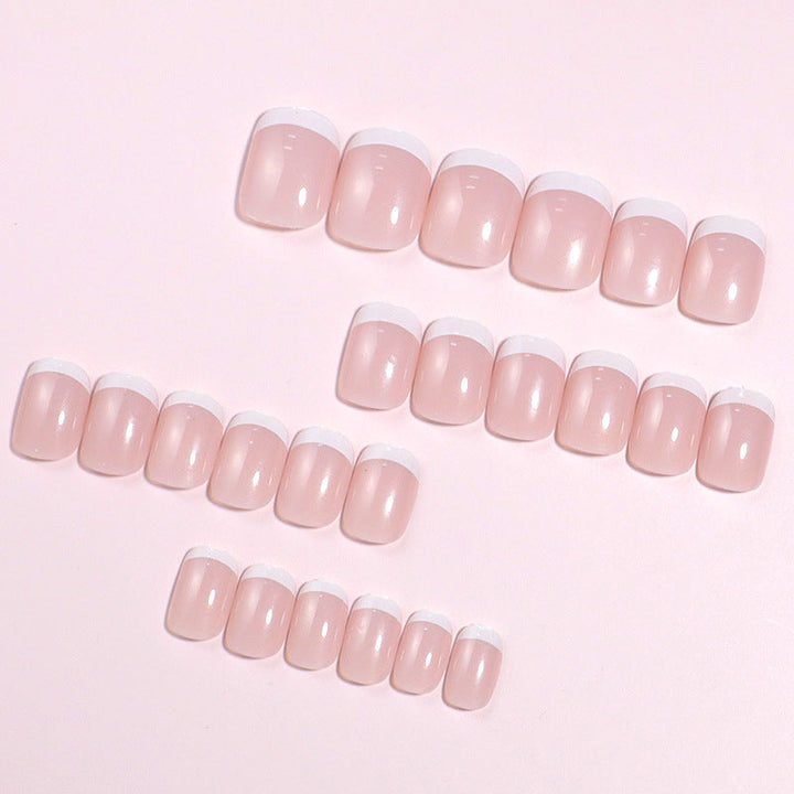 Classic French Tip Press-On Nail Set Kalsten