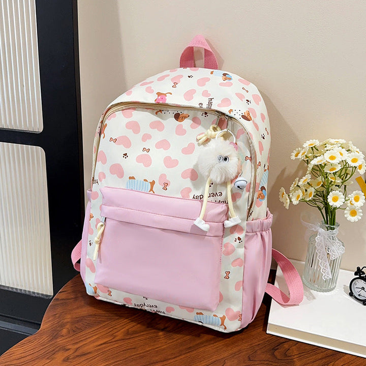 Cute Cartoon Dog Print Backpack