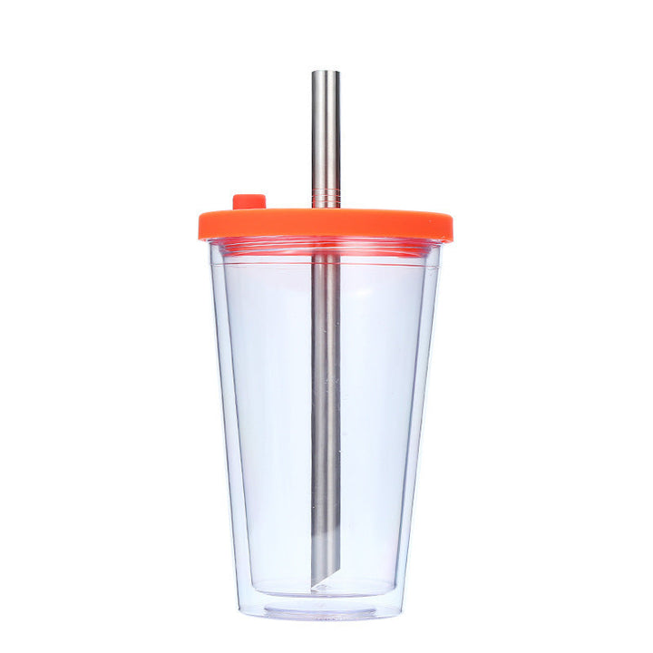 Women's High-Quality Drinking Cup with Integrated Stainless Steel Straw Kalsten
