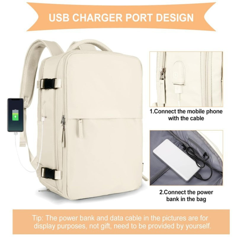 Unisex Multifunctional Travel Suitcase Backpack with Separate Shoe Compartment Kalsten