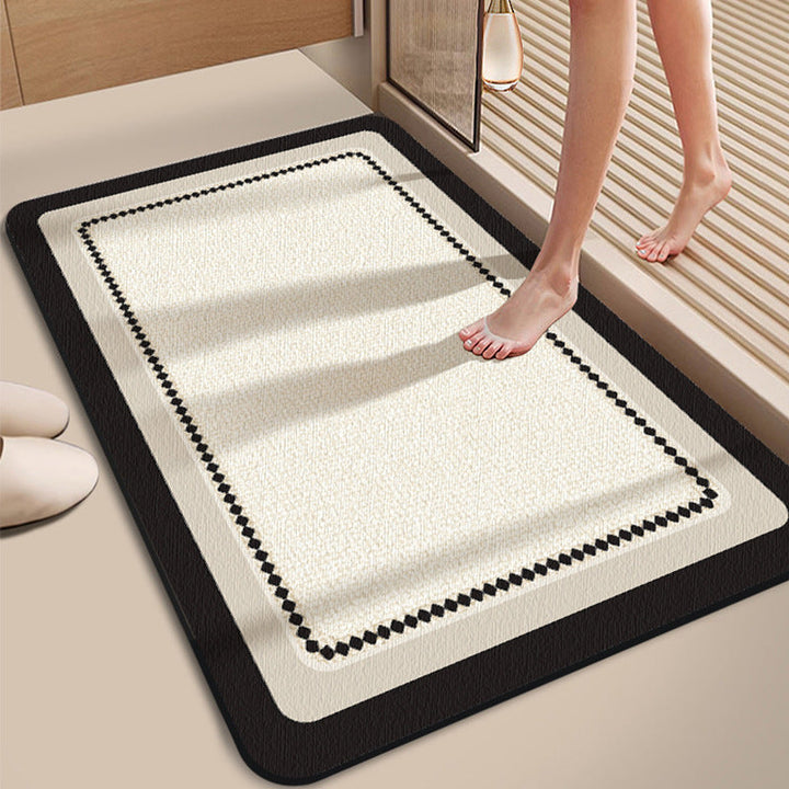 Geometric Pattern Non-Slip Bath Mat