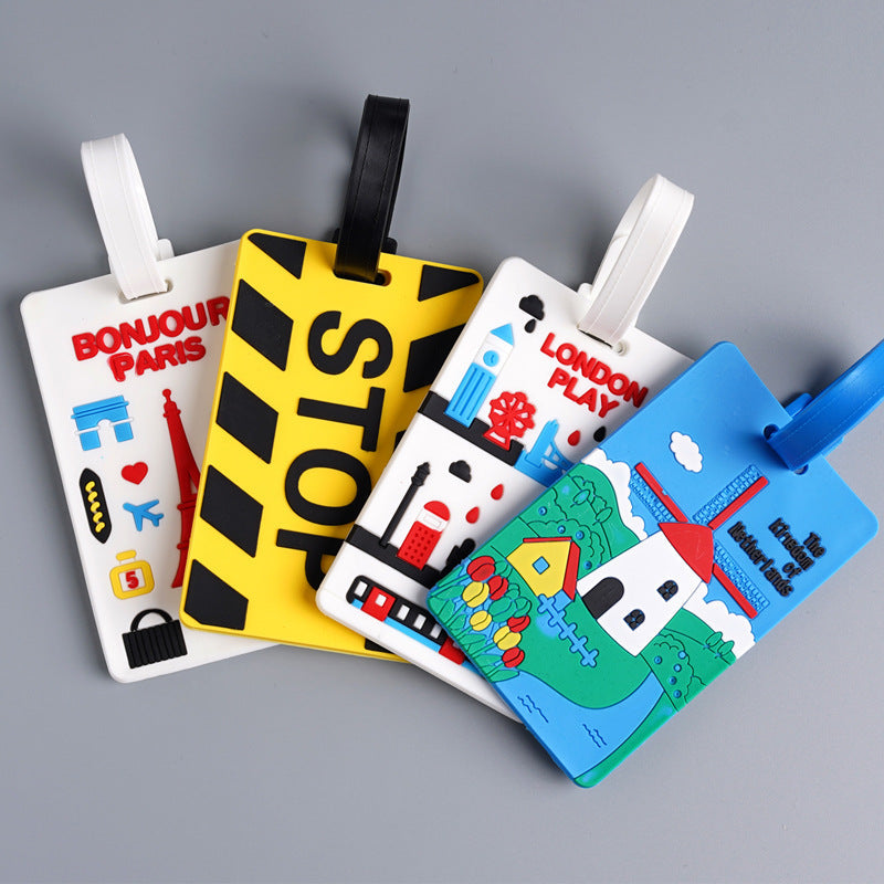 Unisex luggage tag with unique London design Kalsten