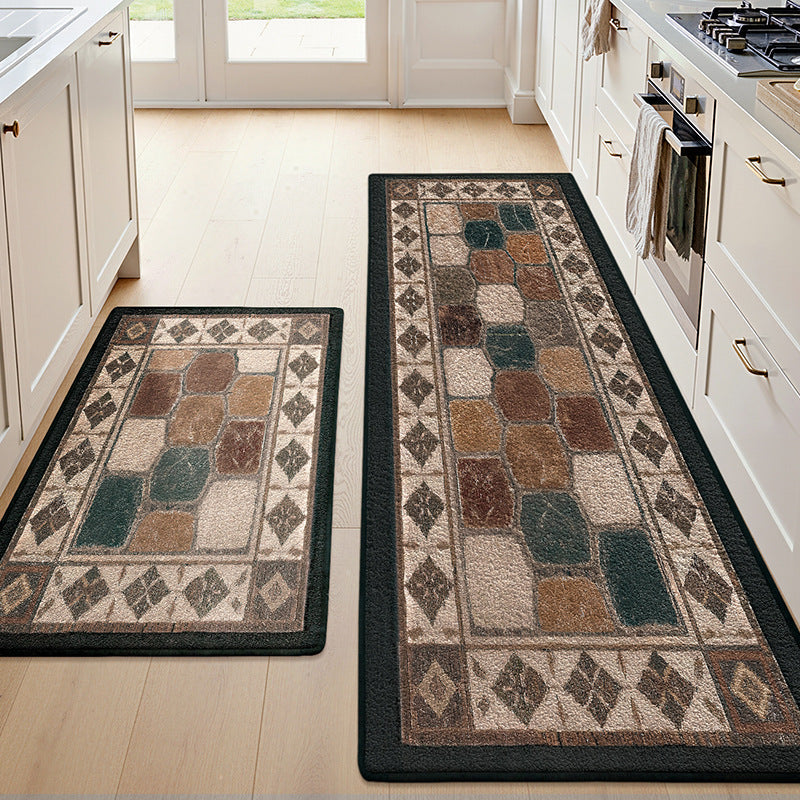 Textured Patterned Kitchen Runner Mat Kalsten