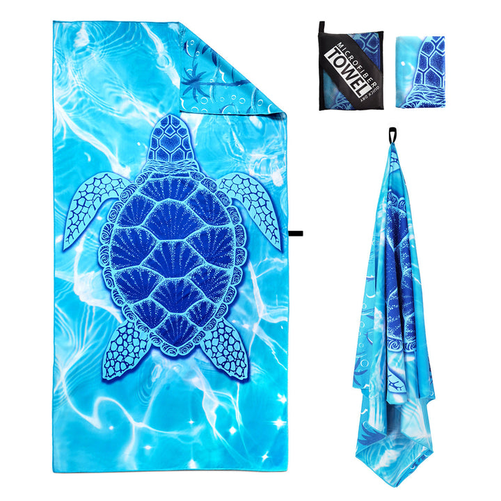 Beach towel with unique sea turtle design Kalsten