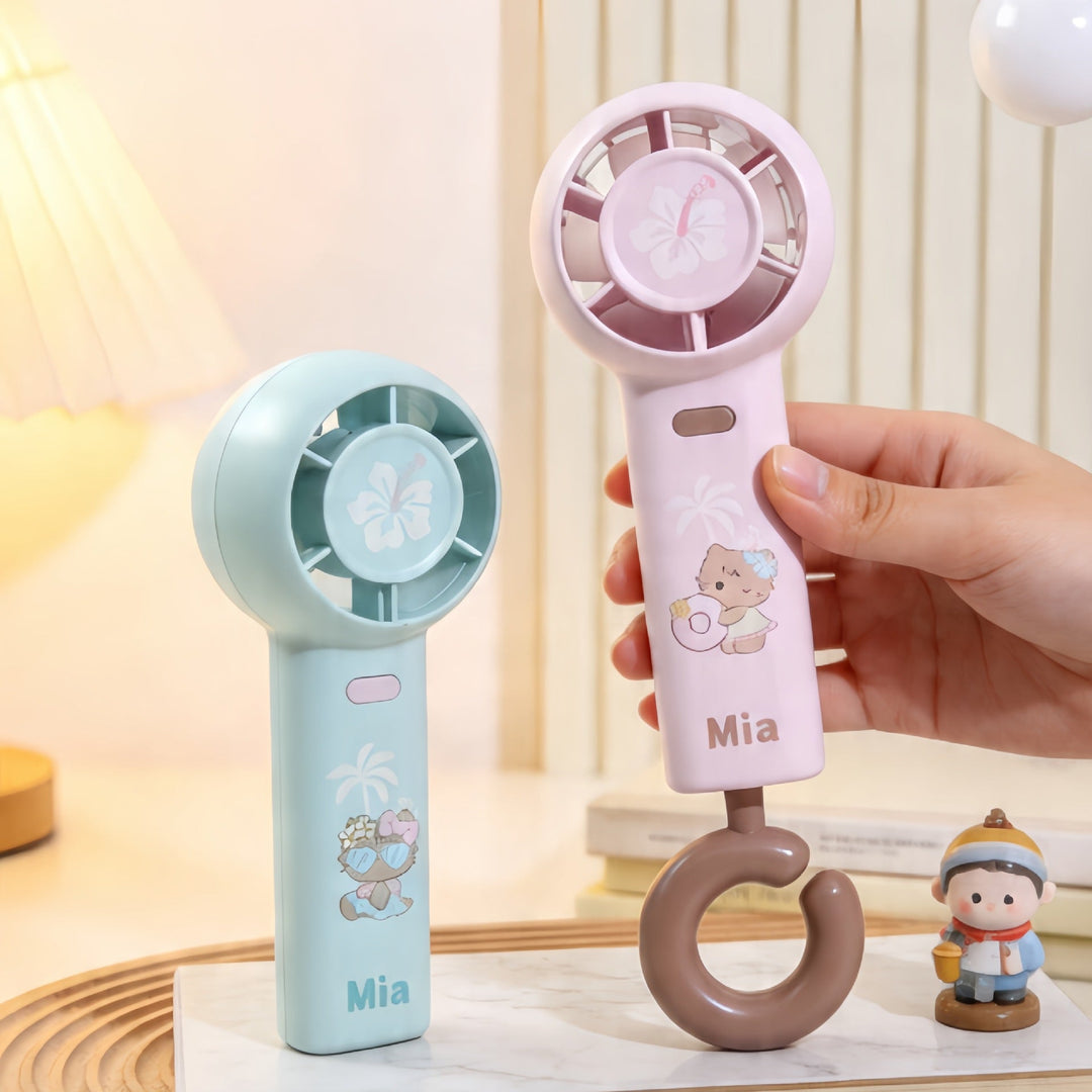 Women's Portable Handheld Fan with Cute Animal Design Kalsten