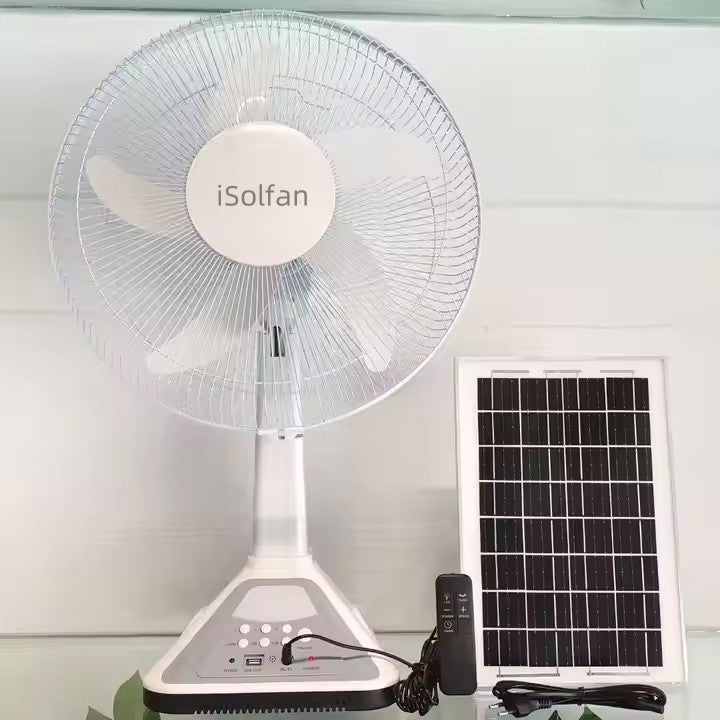 Women's Solar-Powered High-Performance Fan with Remote Control and Intelligent Control System Kalsten