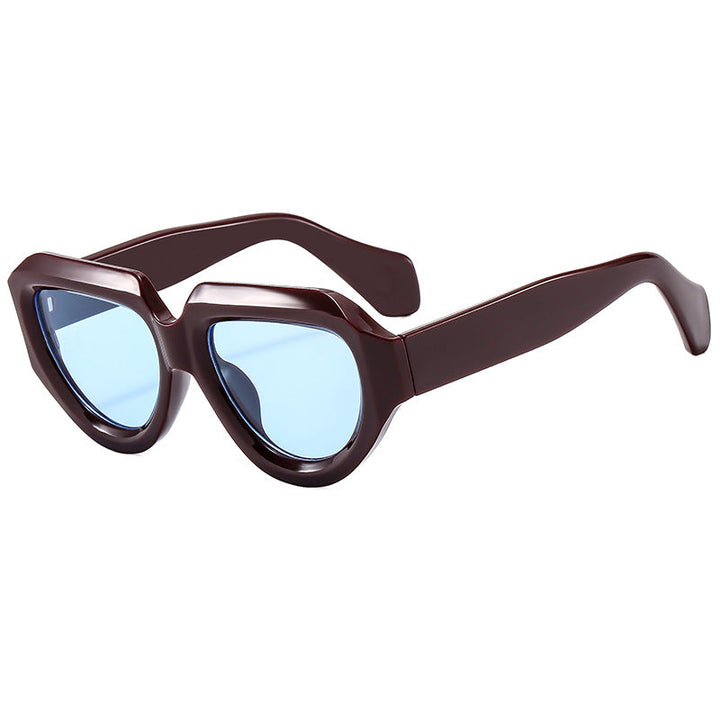 Women's Cat-Eye Sunglasses with Modern Transparent Frame and UV Protection Kalsten