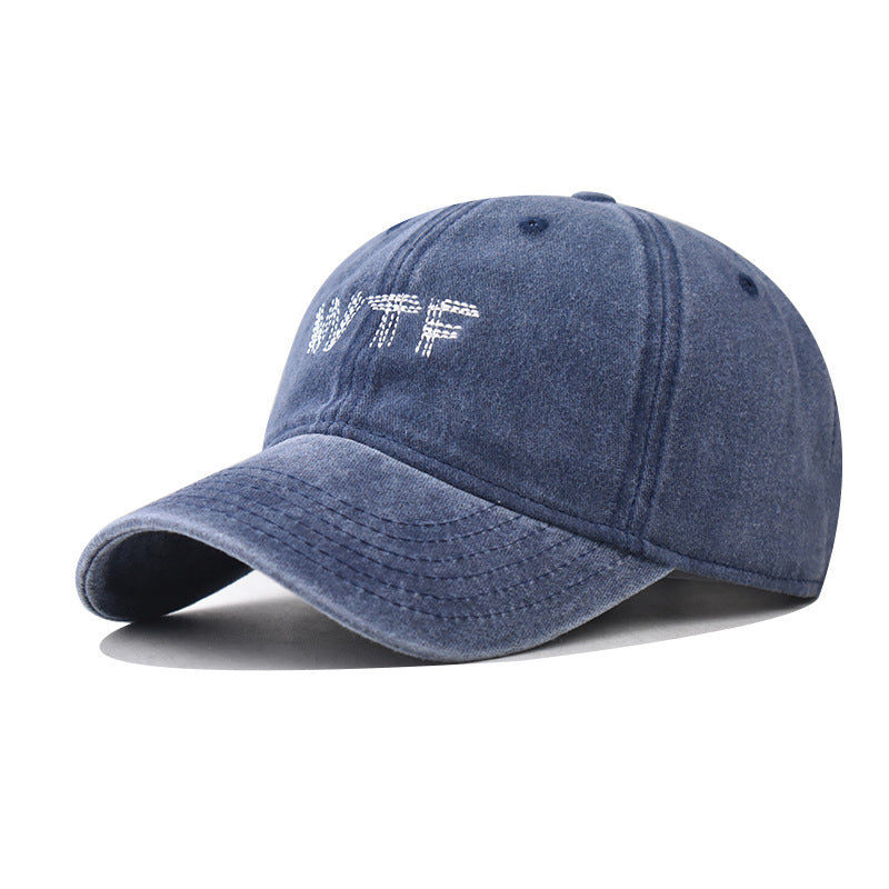 Women's Casual Distressed Denim Baseball Cap Kalsten