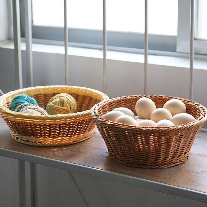 Unisex Handwoven Decorative Basket with Natural Shape Kalsten