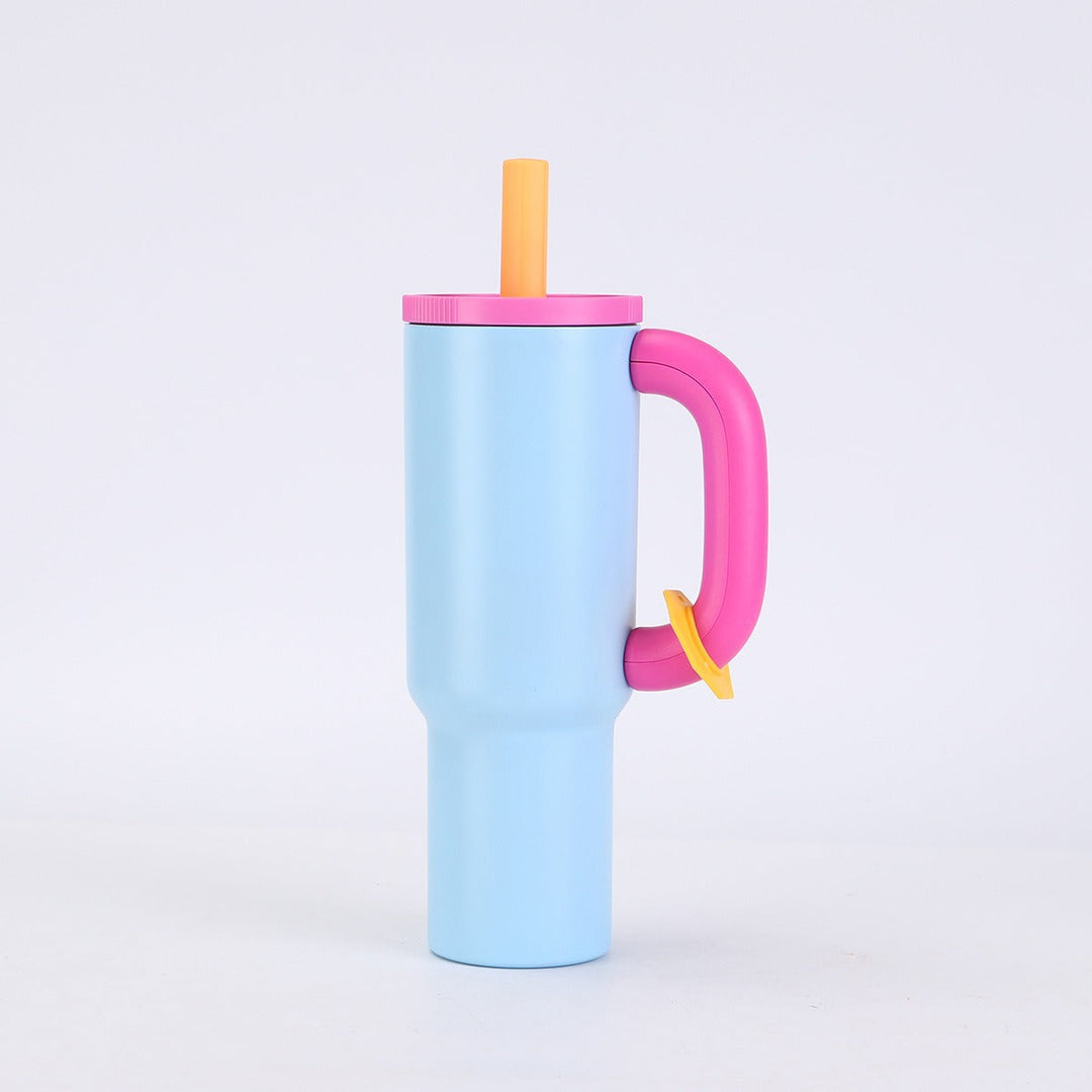Ladies stylish insulated cup with straw Kalsten