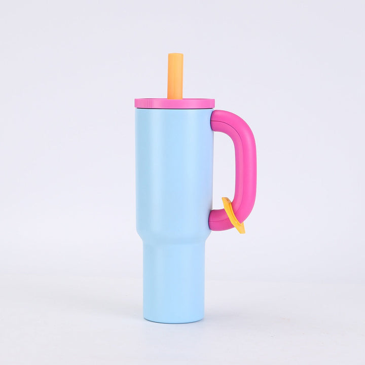 Ladies stylish insulated cup with straw Kalsten