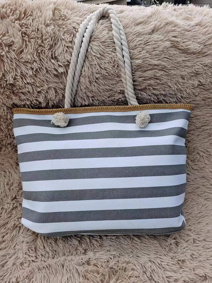 Beach bag with maritime stripe design Kalsten
