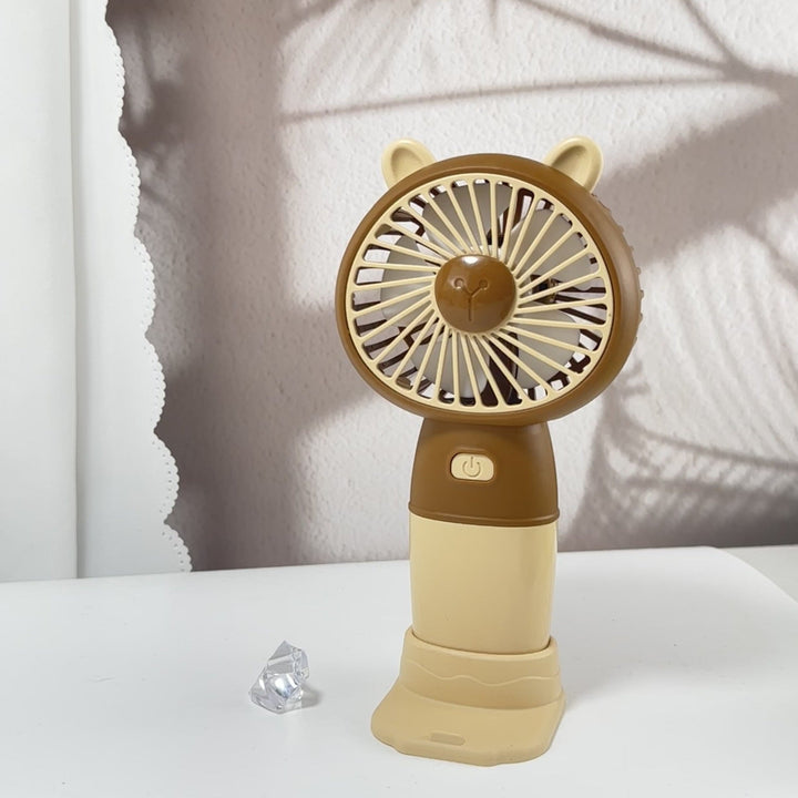Ladies Portable Hand Fan with Animal Ears Kalsten