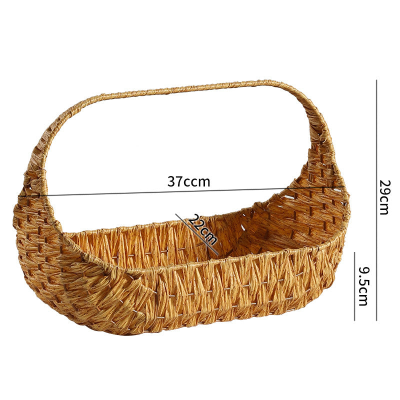 Unisex Handwoven Shopping Basket with Ergonomic Design Kalsten