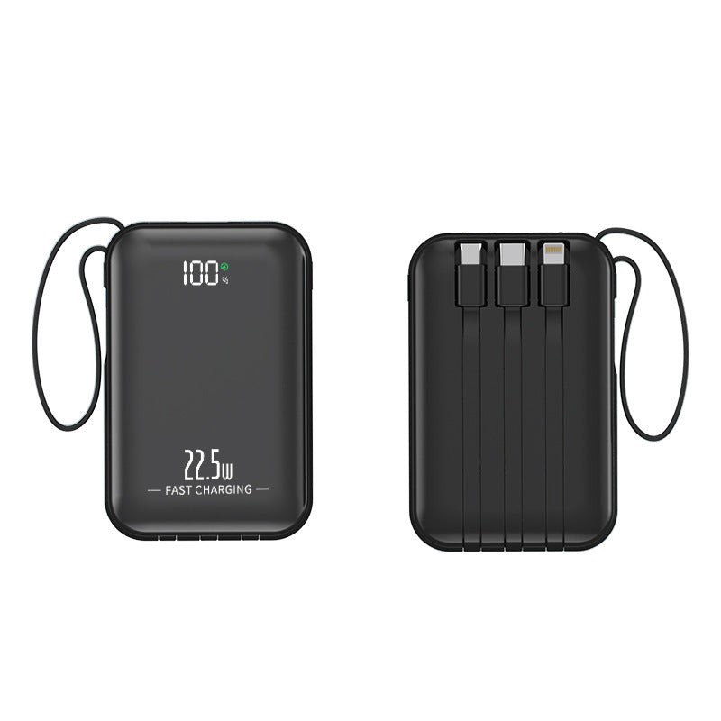 Portable power bank with integrated charging cables and fast charging function Kalsten
