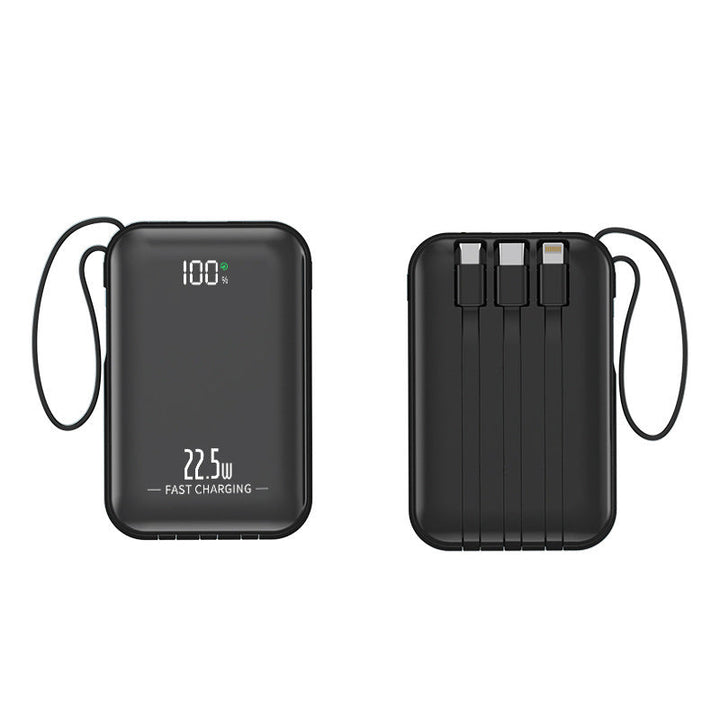 Portable power bank with integrated charging cables and fast charging function Kalsten