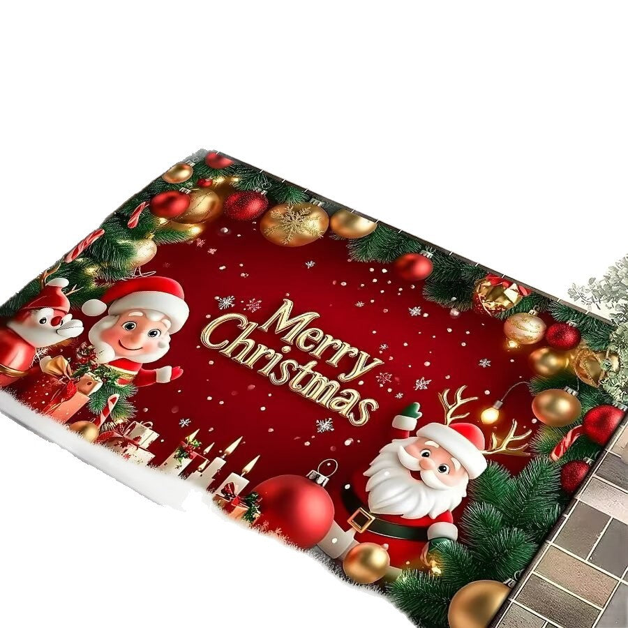 Festive Christmas Welcome Mat Acalora