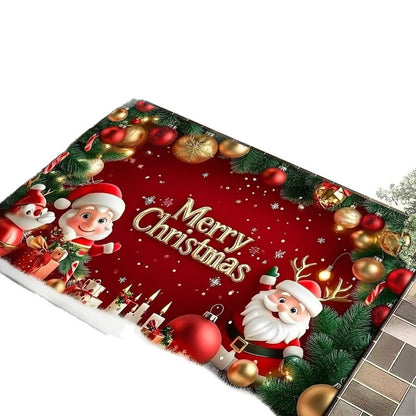 Festive Christmas Welcome Mat Acalora