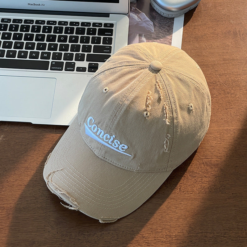 Women's Distressed Casual Cotton Cap Kalsten