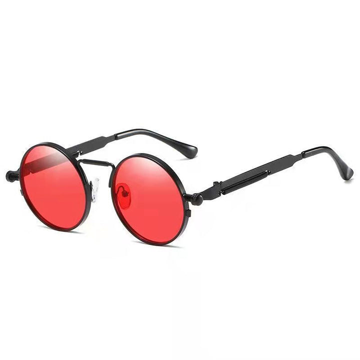 Ladies Round Metal Sunglasses with Mirrored Lenses Kalsten
