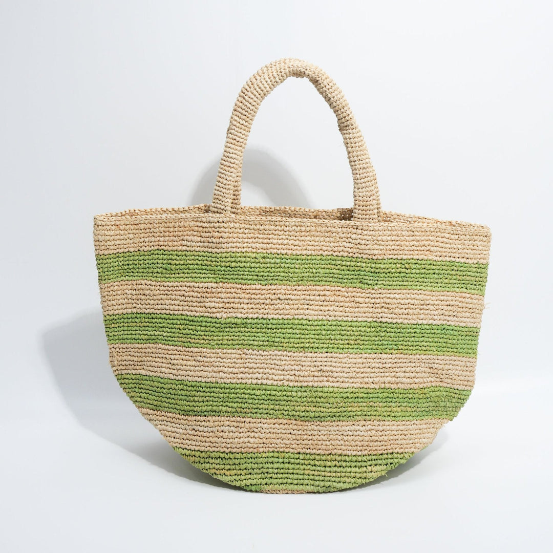 Handcrafted Tote Bag In Stripe Pattern Kalsten