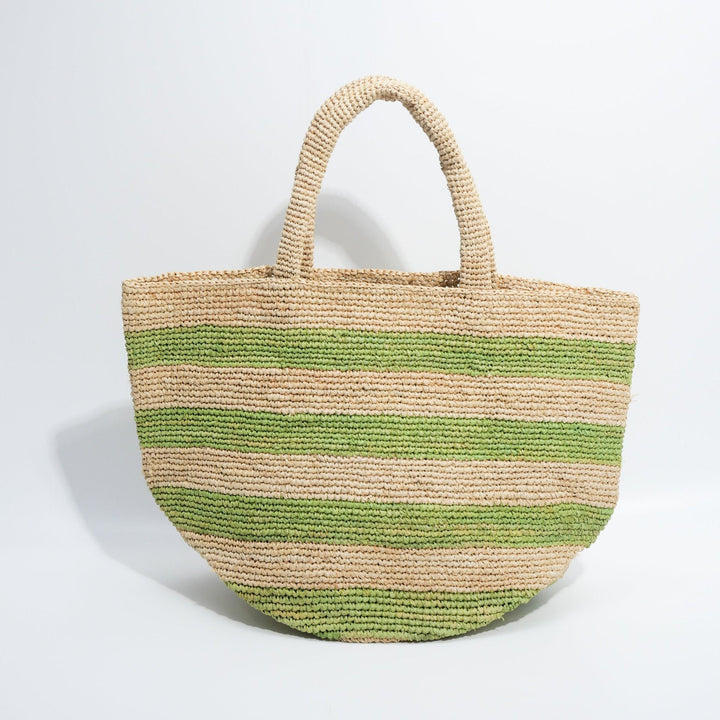 Handcrafted Tote Bag In Stripe Pattern Kalsten