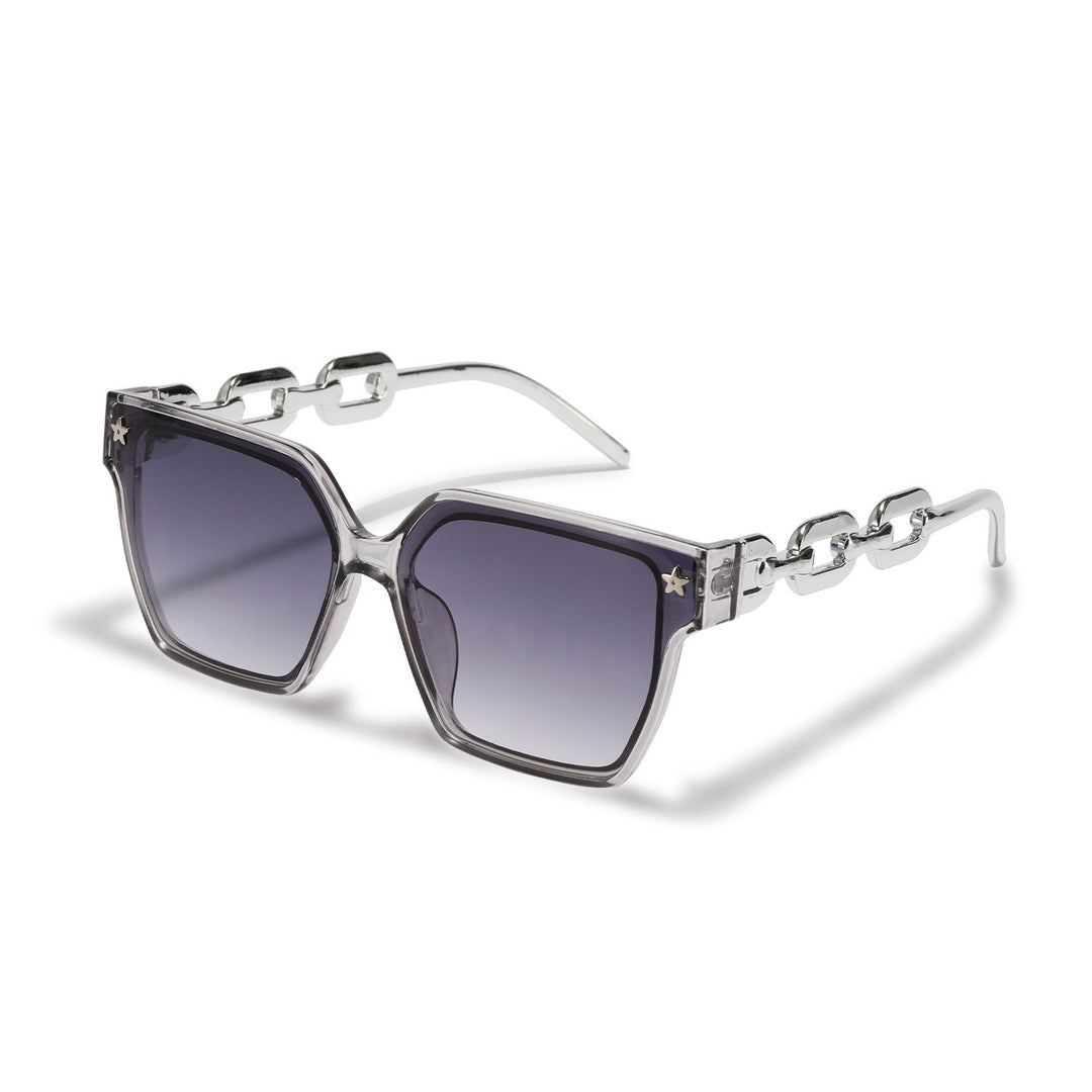 Ladies stylish square sunglasses with innovative metal frame construction Kalsten