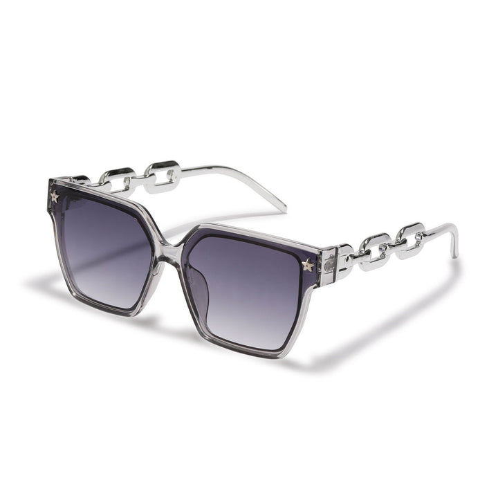 Ladies stylish square sunglasses with innovative metal frame construction Kalsten