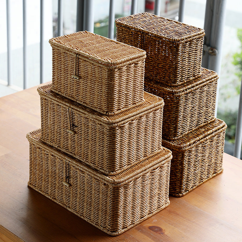 Handcrafted Wicker Storage Chest Kalsten