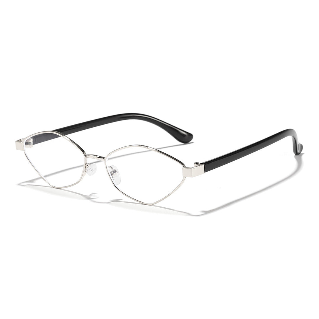 Women's Cat Eye Sunglasses with Brown Lenses and Elegant Metal Frame Kalsten