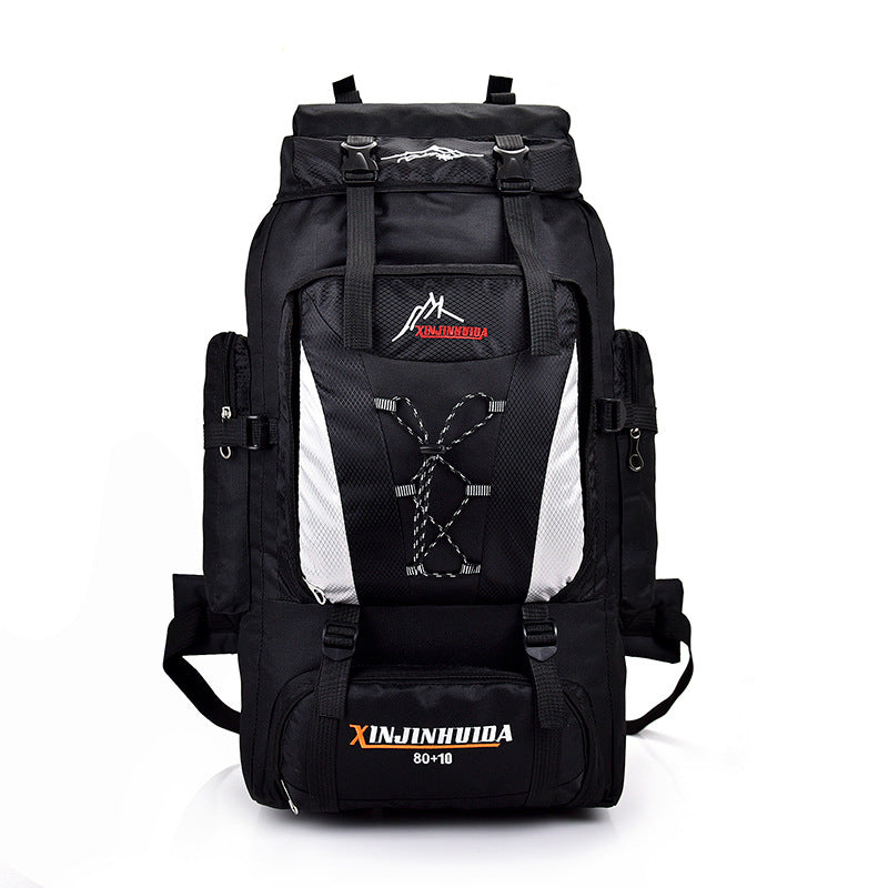 Unisex large trekking backpack with volume expansion and ergonomic carrying system Kalsten