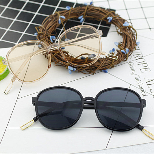 Ladies fashionable square sunglasses with transparent frame Kalsten