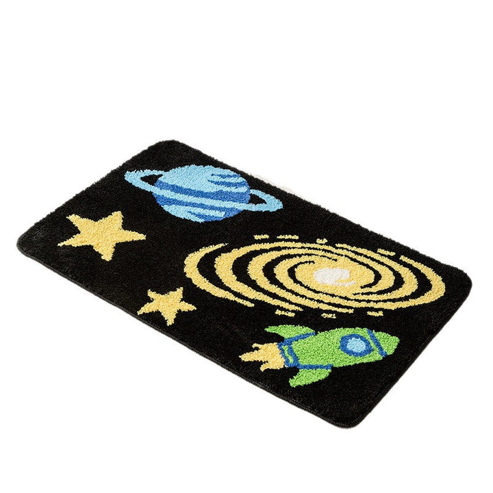 Decorative Space-Themed Bath Mat Kalsten