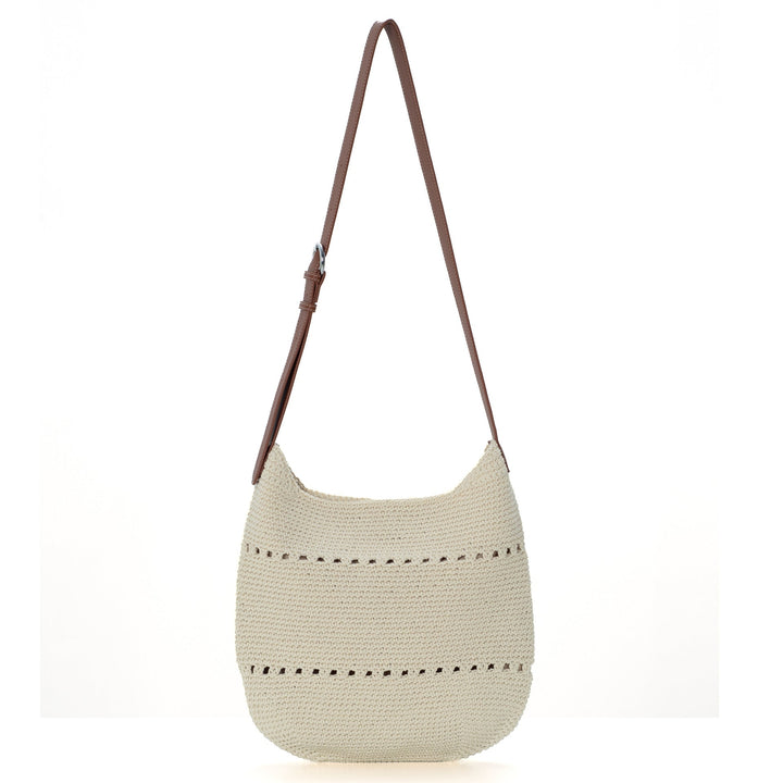 Comfortable crossbody bag made of crocheted material Kalsten