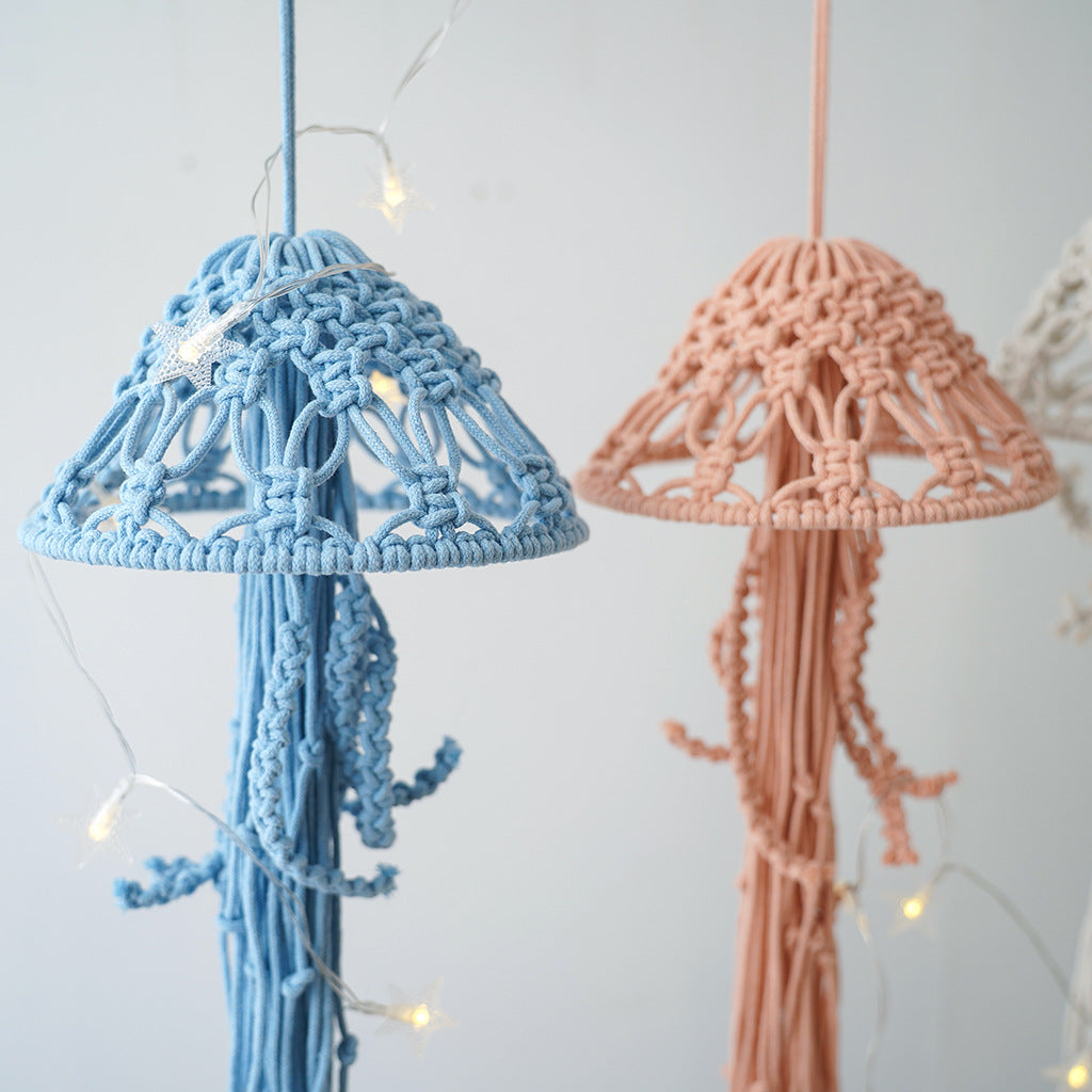 Decorative Macramé Ceiling Light Shade Acalora