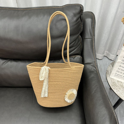 Trendy Straw Basket Bag Acalora