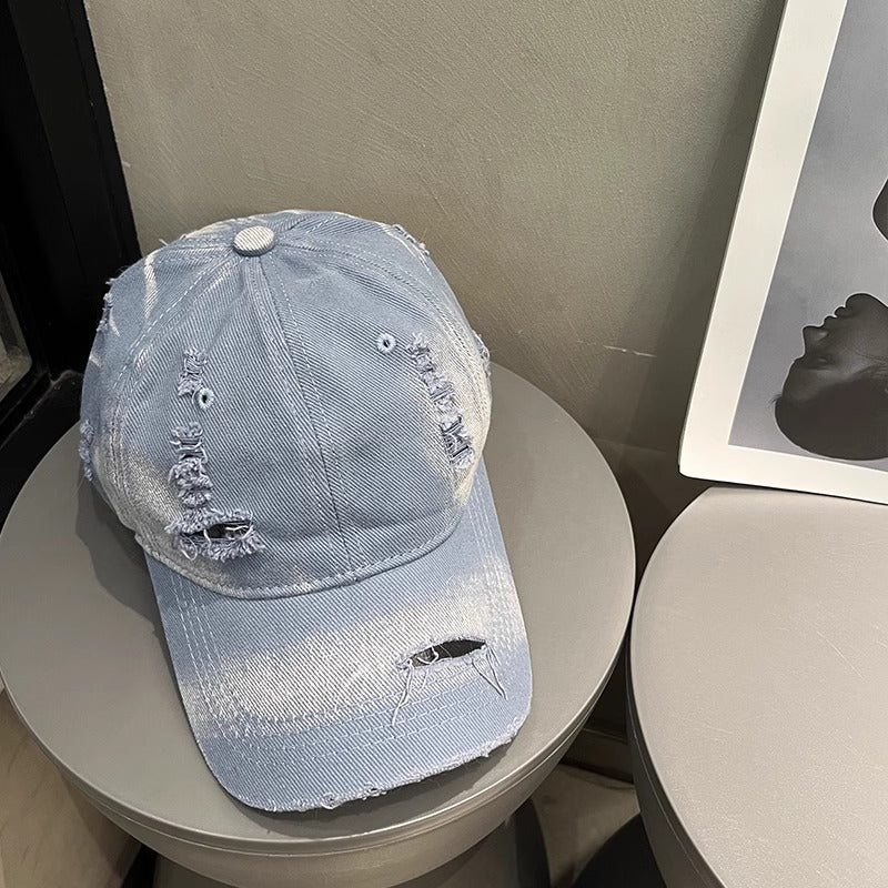 Men's Distressed Denim Cap Kalsten 1784188541