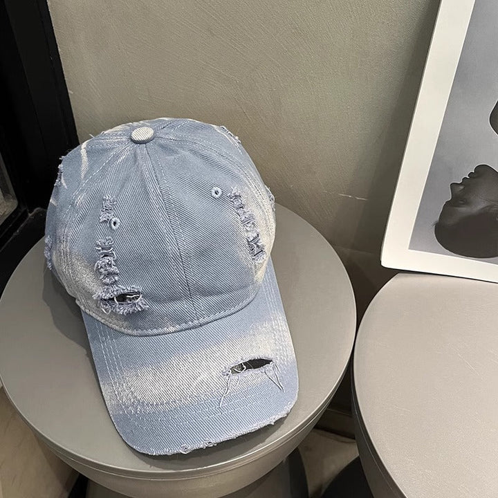 Men's Distressed Denim Cap Kalsten 1784188541