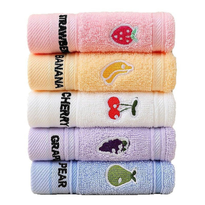 Ladies cotton towel with fresh pear motif Kalsten