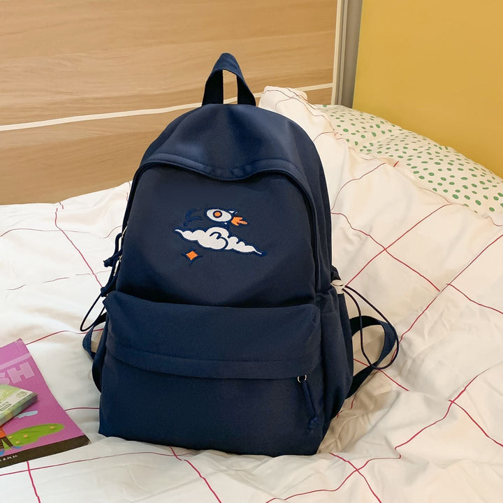 Fashionable backpack with artistic embroidery design Kalsten